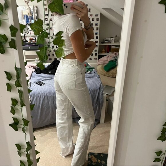 Zara white wide leg jeans - Picture 2 of 6